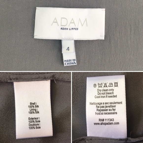 ADAM Adam Lippes beaded silk grey shift dress 4 - Picture 8 of 8